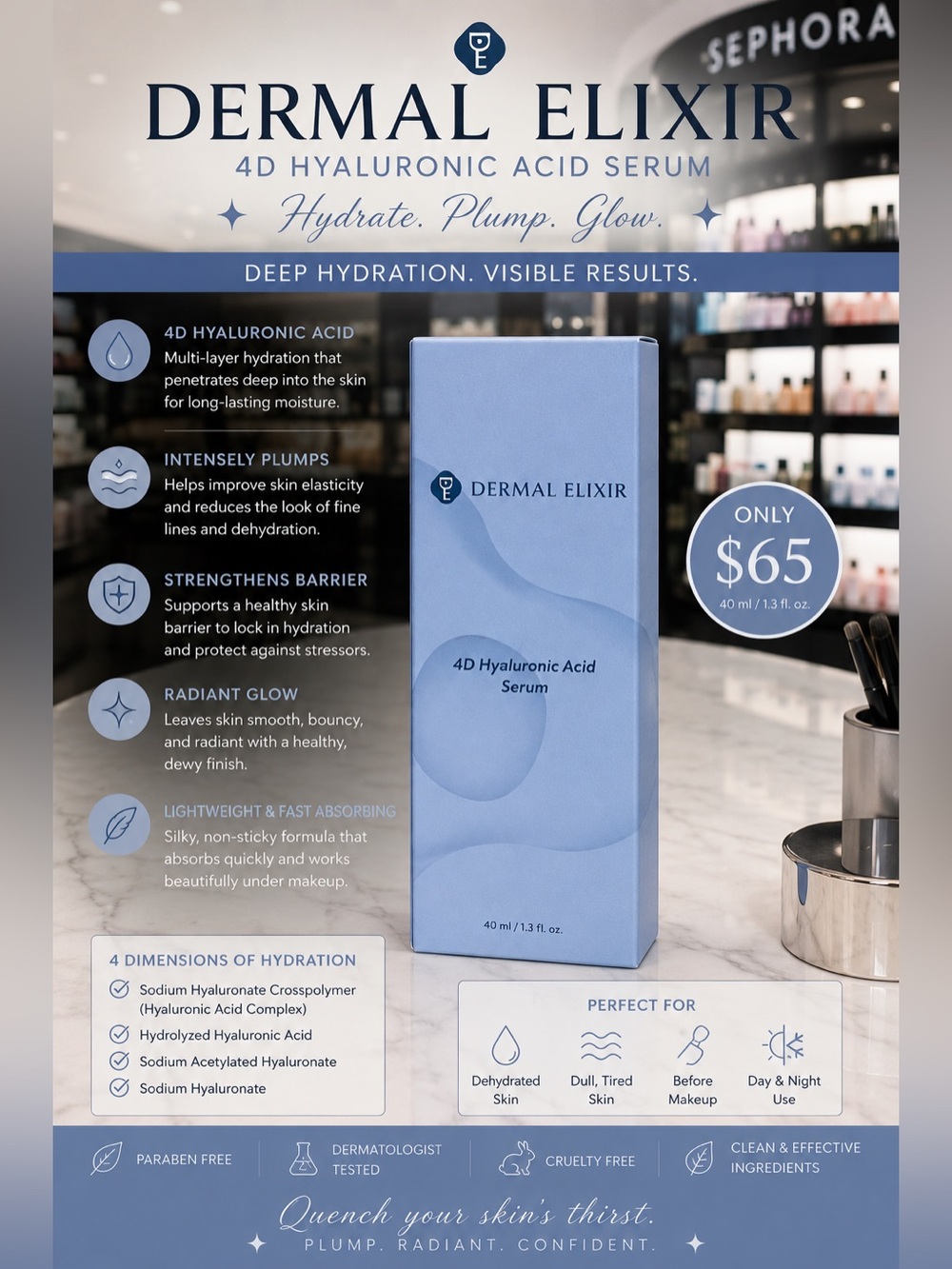 4D Hyaluronic Acid Serum -